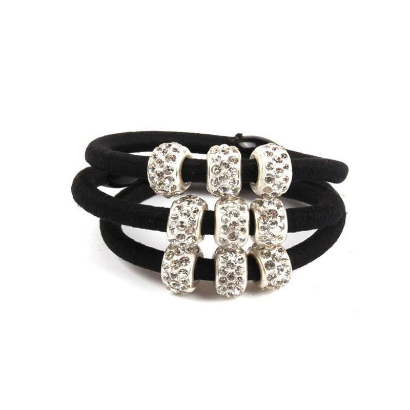 Ruihfas 10Pcs Lady Girls Shiny Rhinestone Rubber Band Hair Rings Korean Hair Accessories Hair Ropes Ponytail Holder - Image 4